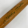 Mickey Mantle & Willie Mays Signed 1973 Willie Mays Night Mini Baseball Bat JSA