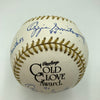 Incredible Ozzie Smith Gold Glove Signed Inscribed Baseball 13 Signatures! JSA