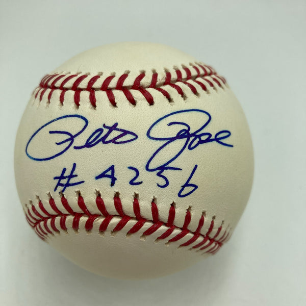 Pete Rose #4256 Signed Official Major League Baseball PSA DNA COA