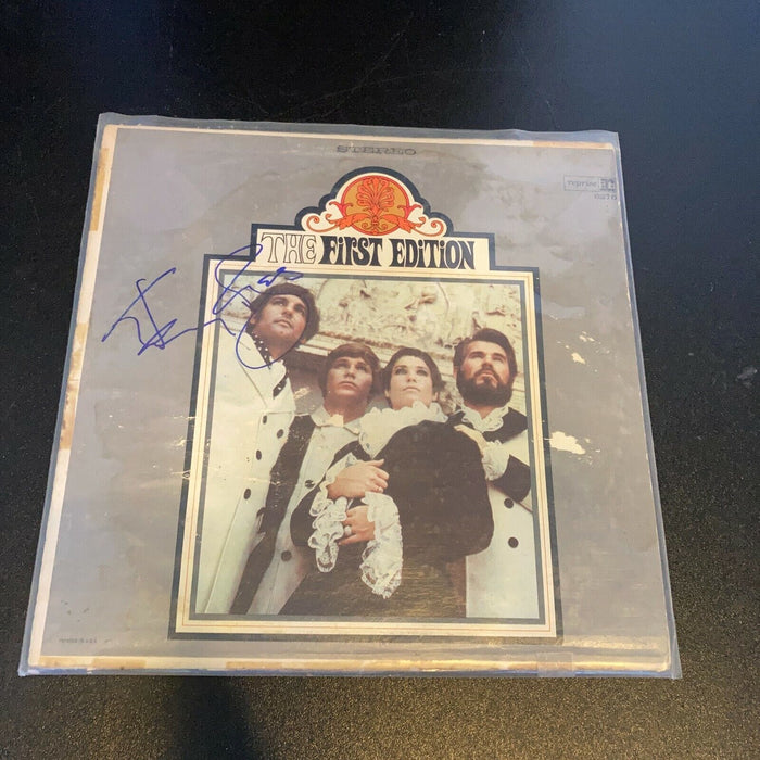 Kenny Rogers Signed Autographed The First Edition LP Record Album JSA COA