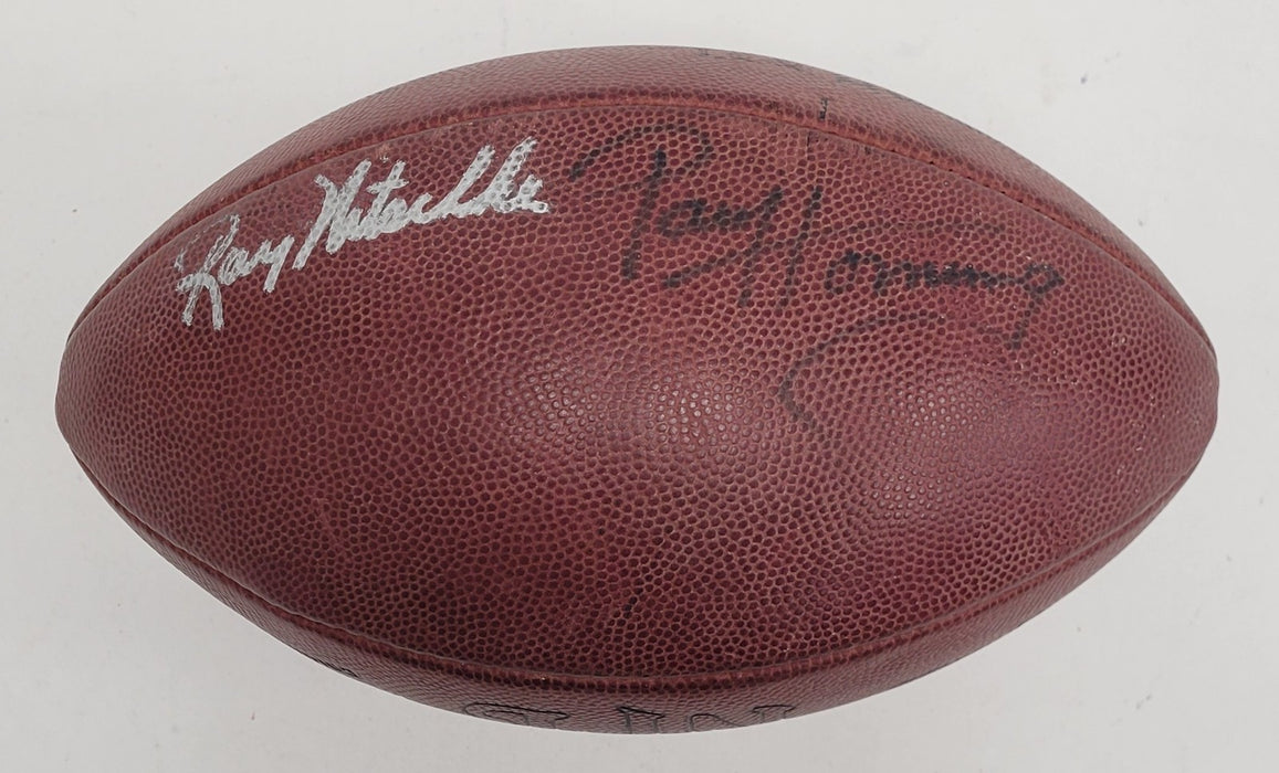 Walter Payton Joe Namath OJ Simpson Ray Nitschke HOF Signed Football JSA COA