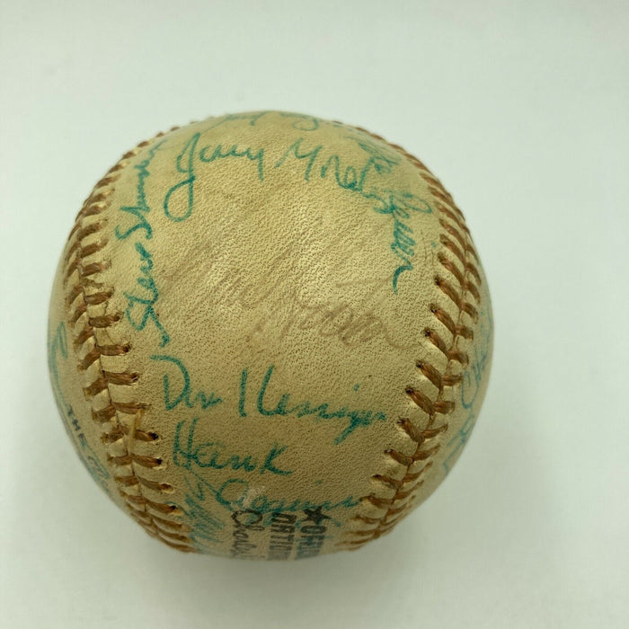 1974 Chicago Cubs Team Signed Autographed Official National League Baseball