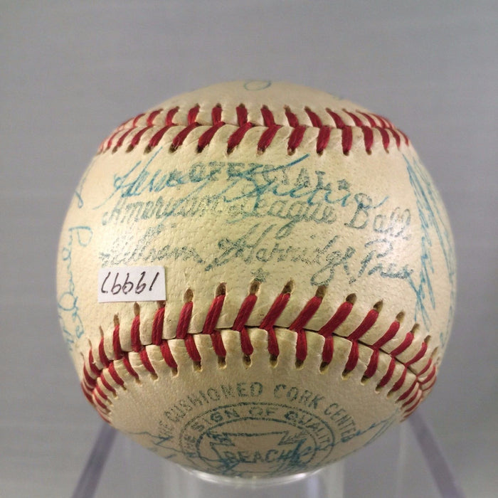 Stunning 1958 Detroit Tigers Team Signed Autographed Baseball Al Kaline PSA DNA