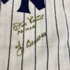 New York Yankees Perfect Game Signed Jersey Larsen Wells Cone Yogi Berra Beckett