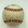 1941 Chicago Cubs Team Signed Official National League Baseball With JSA COA