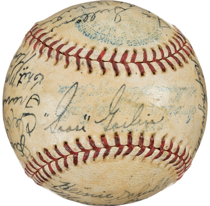 The Finest 1935 Detroit Tigers World Series Champs Team Signed Baseball PSA DNA