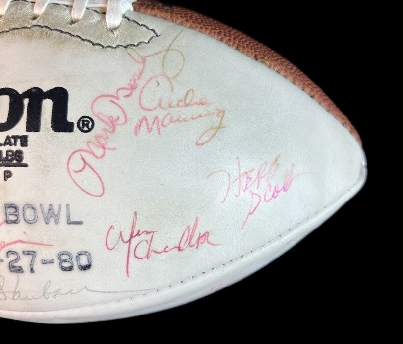 1980 NFL Pro Bowl Team Signed Wilson Official Football 30+ Sigs JSA COA