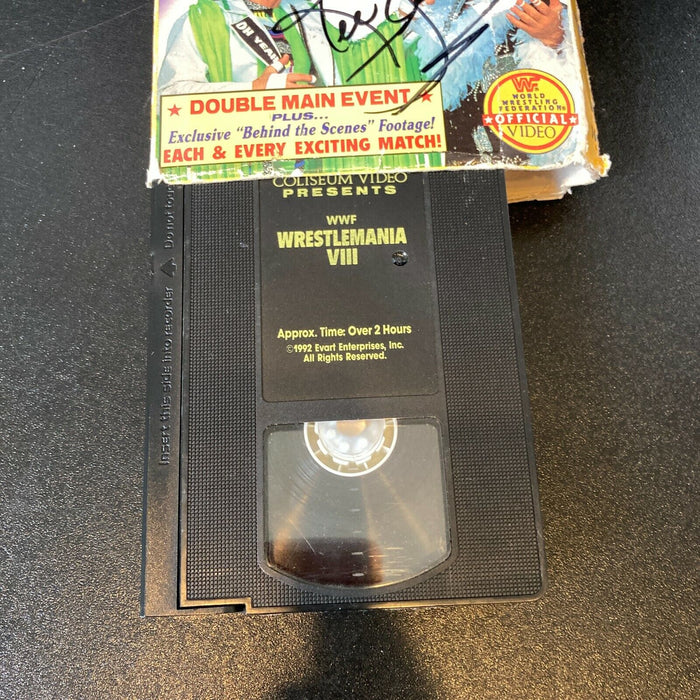 Ric Flair Signed Wrestlemania WWF Wrestling Hulk Hogan VHS Movie JSA COA