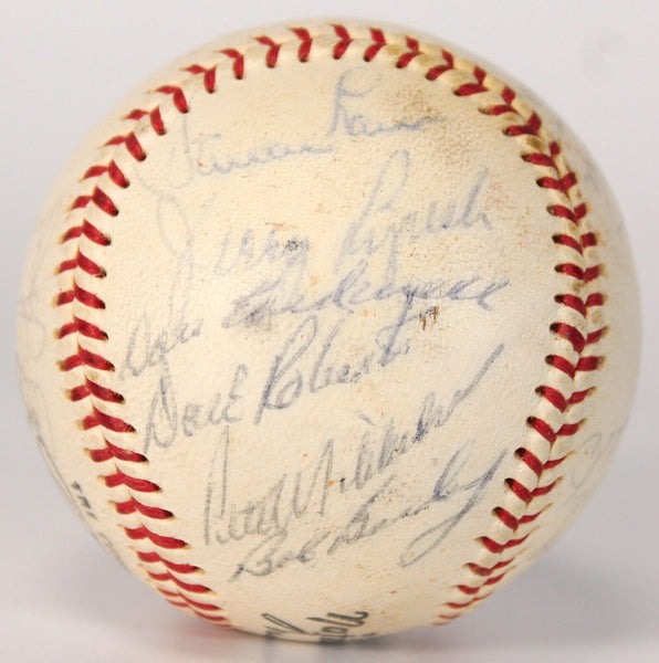 1966 Pittsburgh Pirates Team Signed National League Giles Baseball JSA COA