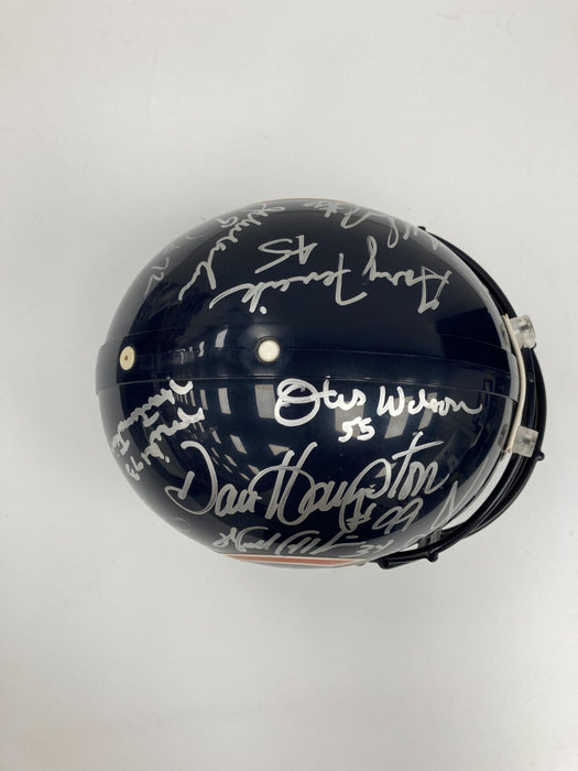 1985 Chicago Bears Super Bowl Champs Team Signed Helmet Walter Payton JSA COA