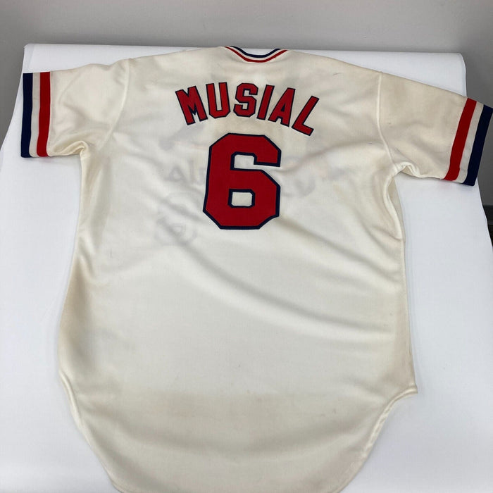 Stan Musial Signed Authentic Rawlings St. Louis Cardinals Jersey JSA COA