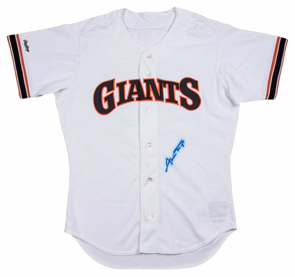 Willie Mays Signed Authentic San Francisco Giants Game Model Jersey PSA DNA COA