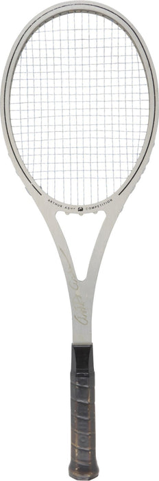 Arthur Ashe Twice-Signed Personal Game Used Tennis Racket PSA DNA COA RARE