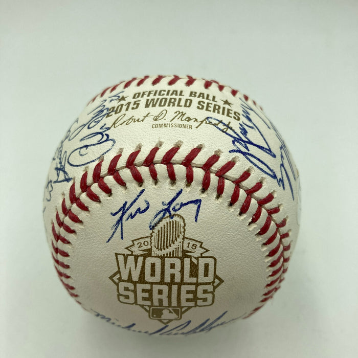 2015 New York Mets NL Champs Team Signed World Series Baseball JSA COA