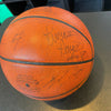 1996-97 Philadelphia 76ers Signed Game Used Basketball Allen Iverson Rookie JSA