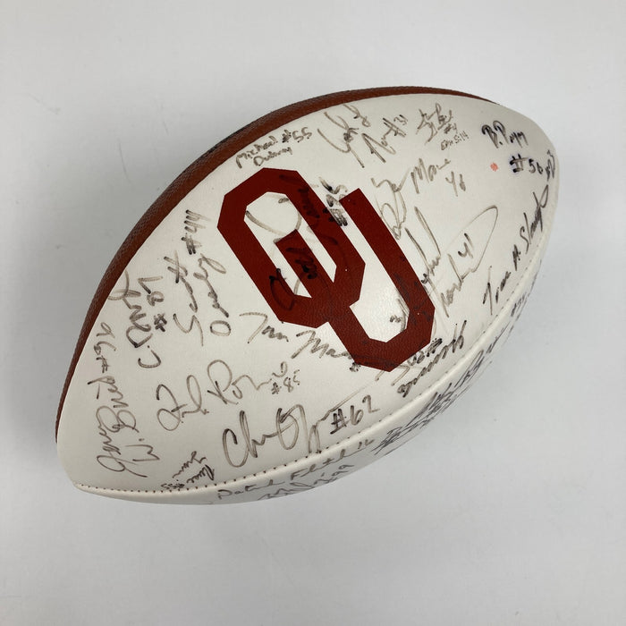 1998 Oklahoma Sooners Team Signed Football PSA DNA COA