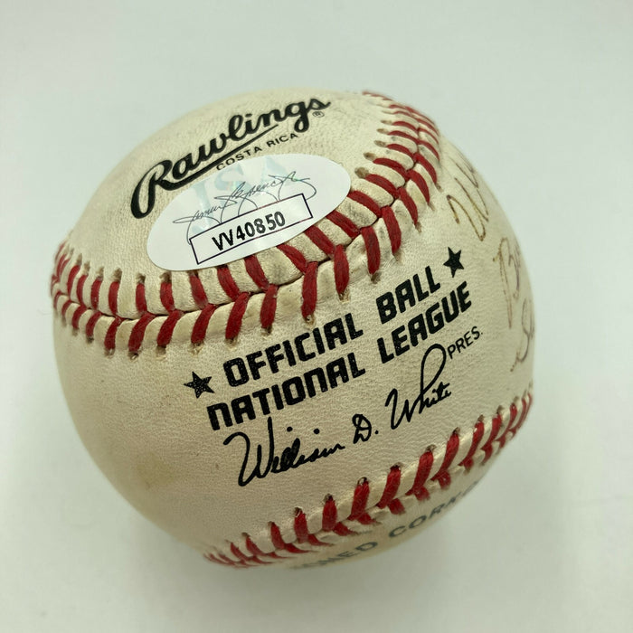 Buck O'neil Negro League Legends Multi Signed National League Baseball JSA