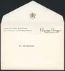 President Ronald Reagan Single Signed Baseball PSA DNA COA & White House Letter