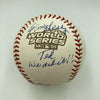 Carlton Fisk HOF 2000 & Johnny Pesky Signed 2004 World Series Baseball JSA COA