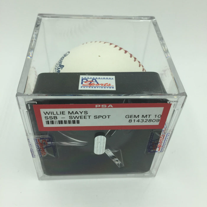 Rare Willie Mays PSA DNA Graded Gem Mint 10 Signed Major League Baseball