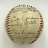Nice 1946 New York Giants Team Signed Baseball Ernie Lombardi 24 Sigs JSA COA