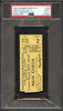 Babe Ruth Signed 1926 Home Run #346 Original Ticket PSA DNA New York Yankees