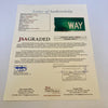 Ted Williams Signed 6x30 Street Sign Ted Williams Way JSA Graded 9 MINT