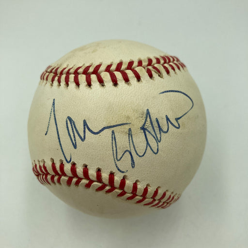 Tom Brokaw NBC Signed National League Baseball JSA COA