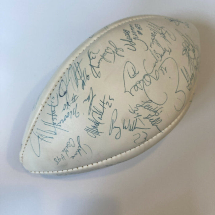 1986 New York Giants Super Bowl Champs Team Signed Football With JSA COA