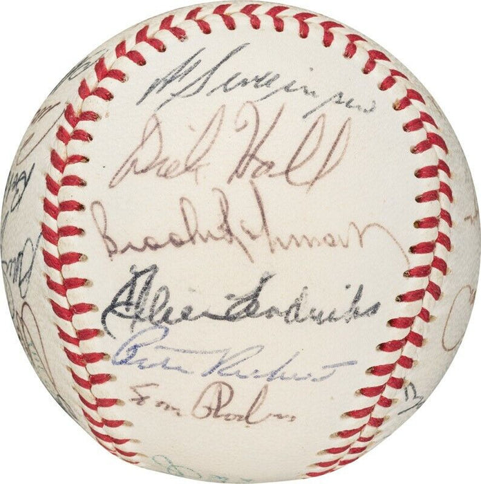 1969 Baltimore Orioles American League Champs Team Signed Baseball PSA DNA COA