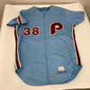 Larry Christenson 1974 Game Used Philadelphia Phillies Jersey MEARS A10