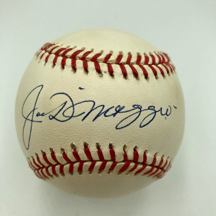 Beautiful Joe Dimaggio Signed Official American League Baseball JSA COA