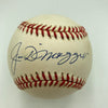 Beautiful Joe Dimaggio Signed Official American League Baseball JSA COA