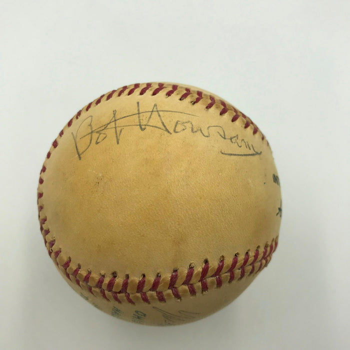 1984 Ohio Hall Of Fame Induction Signed Baseball Bob Howsam Mike Garcia JSA COA