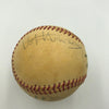 1984 Ohio Hall Of Fame Induction Signed Baseball Bob Howsam Mike Garcia JSA COA