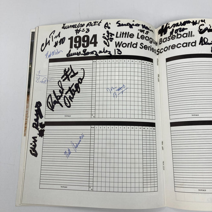 1994 Little League World Series Team Signed Program Venezuela VS. Northridge CA