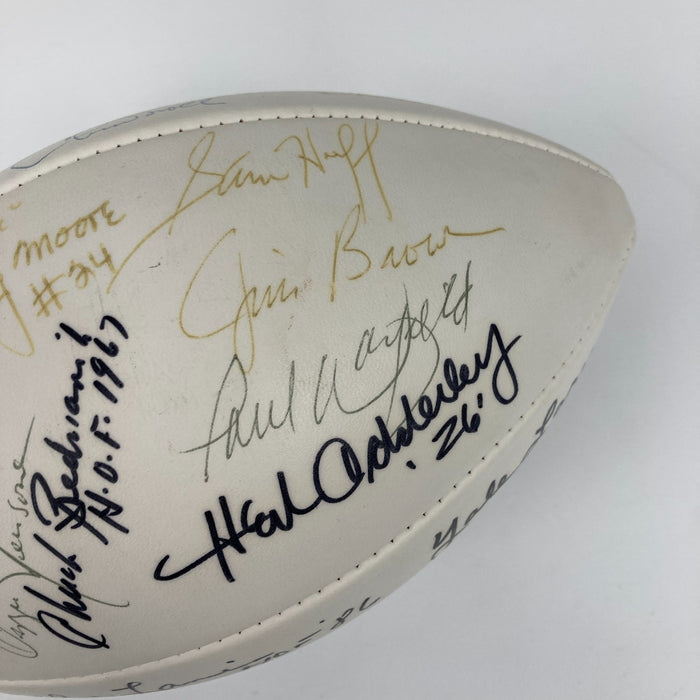 Jim Brown Tom Landry Dan Marino Hall Of Fame Multi Signed Football 31 Sigs JSA