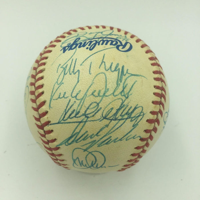 1990 All Star Game Team Signed Baseball Cal Ripken Jr Kirby Puckett JSA COA