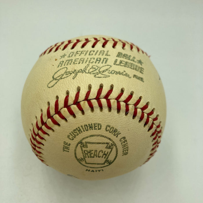 Joe Bellino Signed 1950's American League Cronin Baseball Heisman Trophy JSA