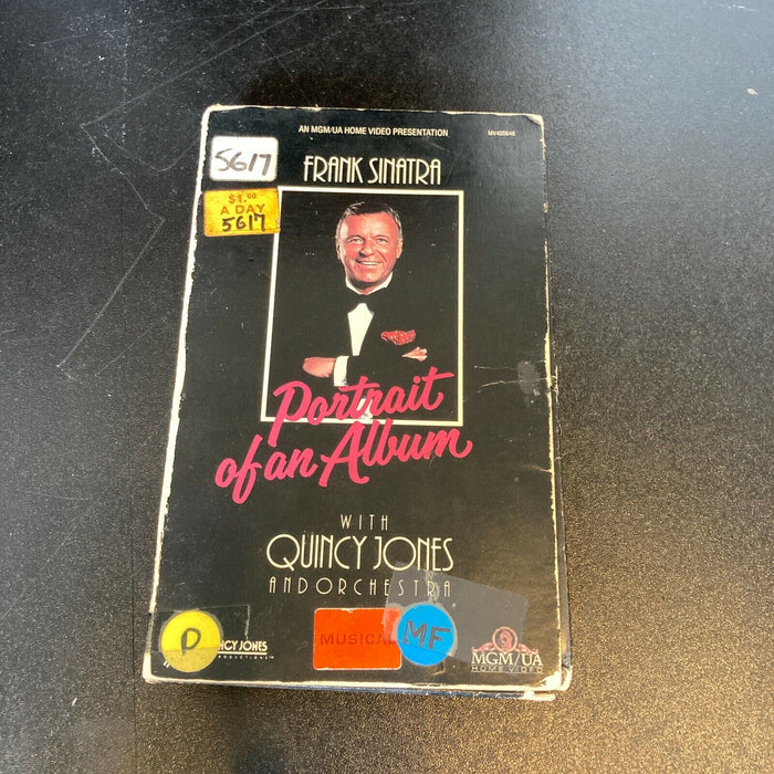 Quincy Jones Signed Vintage Frank Sinatra VHS Movie With JSA COA