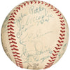 Jackie Robinson Roy Campanella 1956 Brooklyn Dodgers Team Signed Baseball PSA