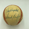 Extraordinary Vin Scully Sandy Koufax & Don Drysdale Signed Baseball JSA COA