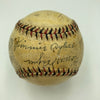 Honus Wagner Sweet Spot Signed Vintage 1940's Baseball Beckett COA