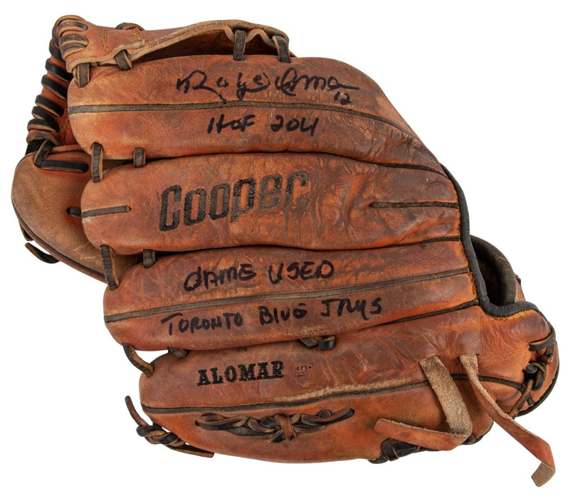 Roberto Alomar 1994 Game-Used Photo-Matched Signed Baseball Glove PSA & Beckett