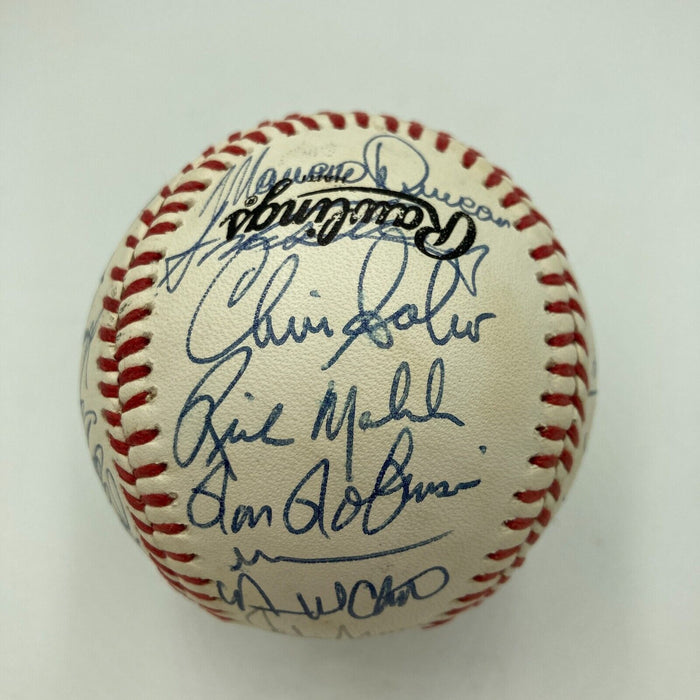 Beautiful 1990 Cincinnati Reds World Series Champs Team Signed Baseball JSA COA