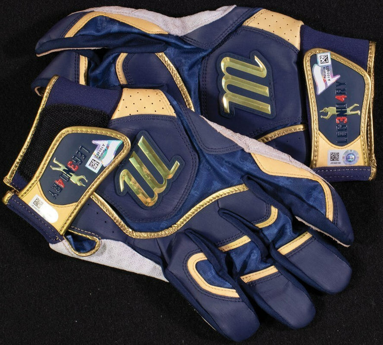 David Ortiz Home Run #539 Photo Matched Signed Game Used Batting Gloves Beckett