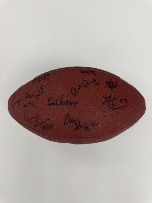 1997 Michigan Wolverines National Champs Team Signed Football Tom Brady JSA COA