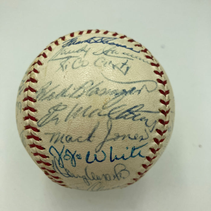 1965 Milwaukee Braves Team Signed National League Baseball JSA COA