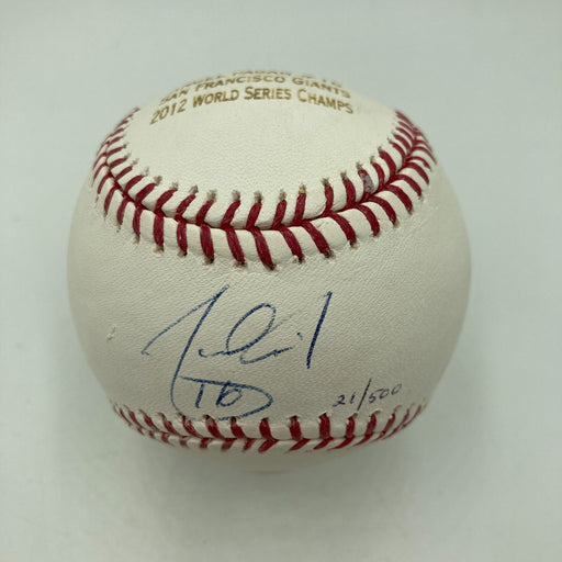 Angel Pagan Signed Major League Baseball 2012 W.S. Champs PSA DNA COA