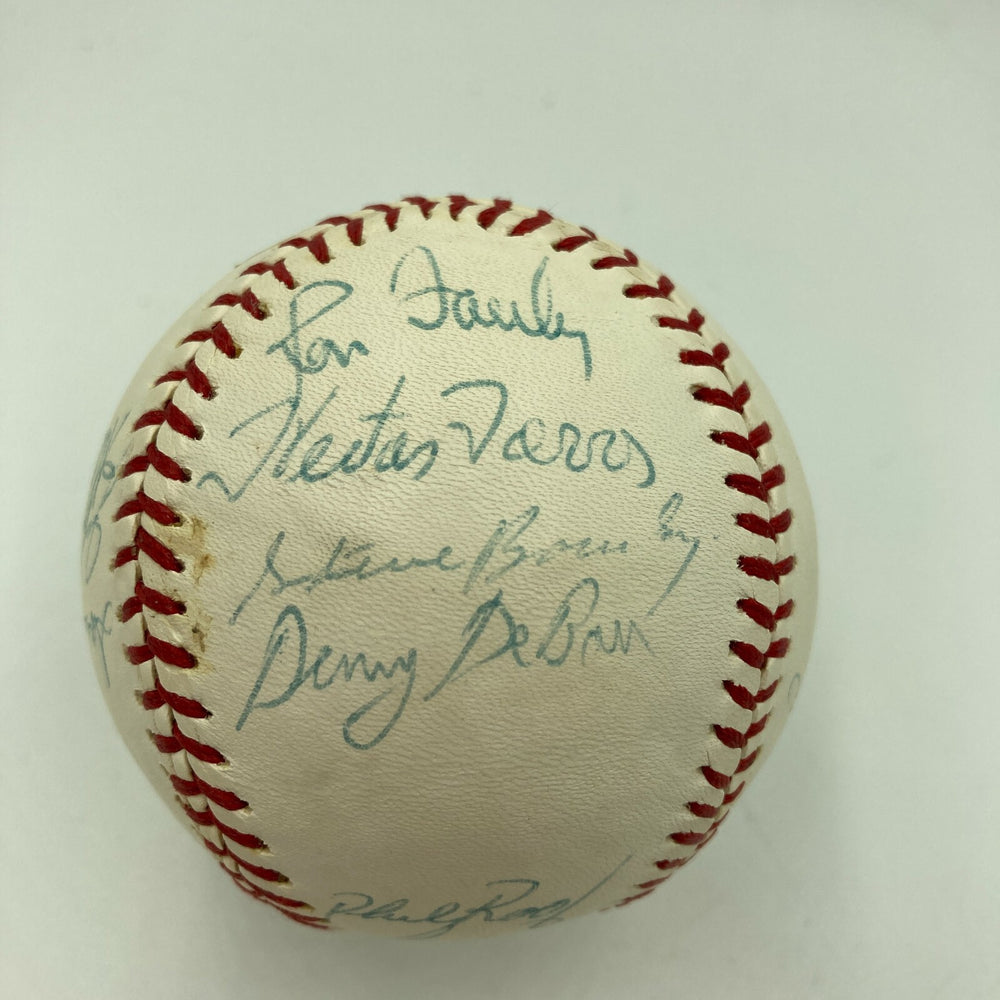Rare 1977 Toronto Blue Jays Inaugural Season Team Signed Baseball With JSA COA
